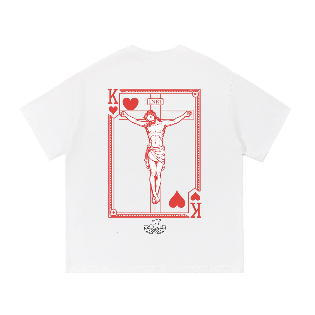"King of Hearts" t-shirt.