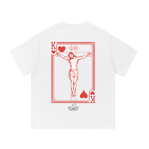 "King of Hearts" t-shirt.