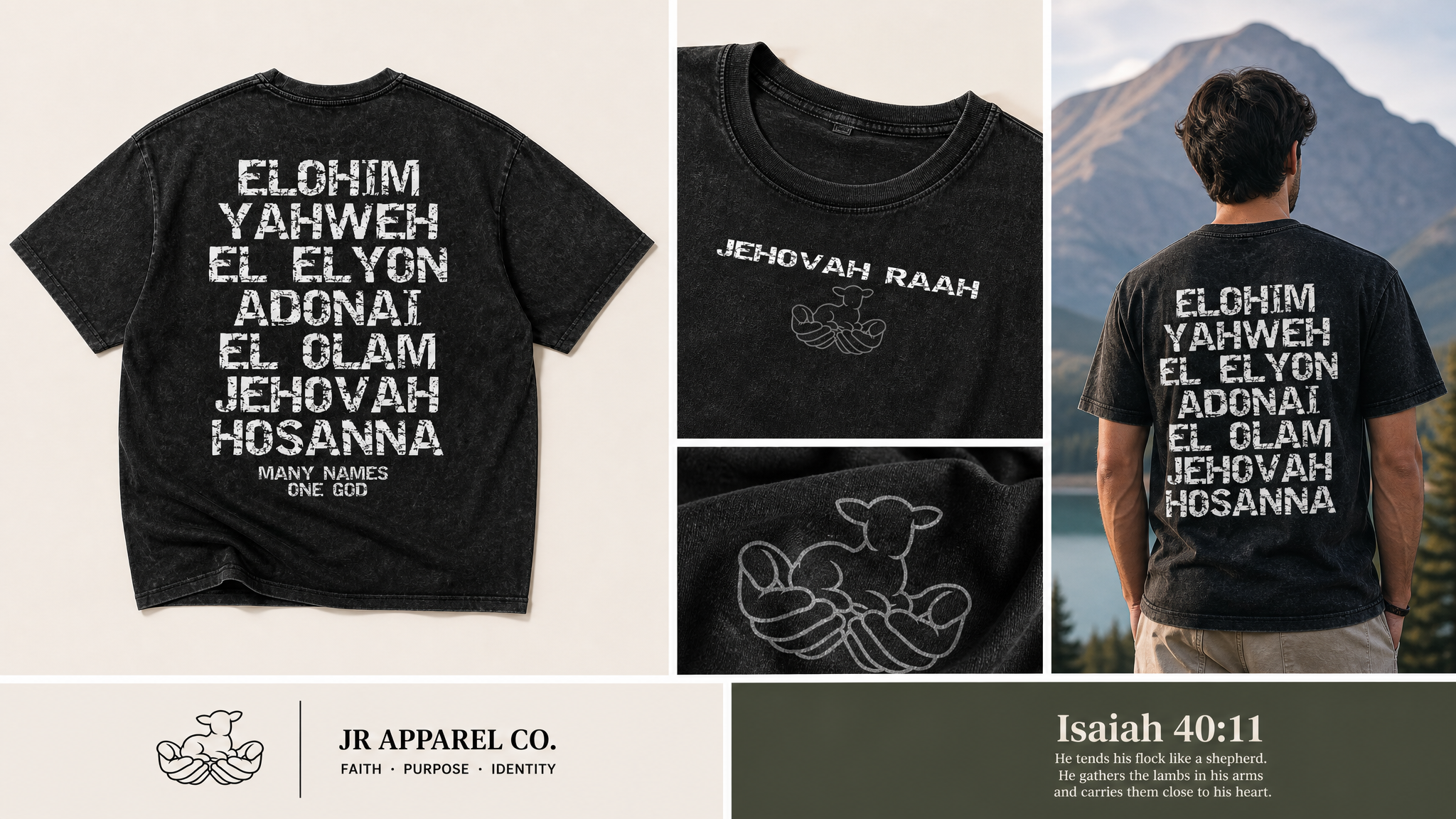 "Many Names, One God" premium heavyweight t-shirt