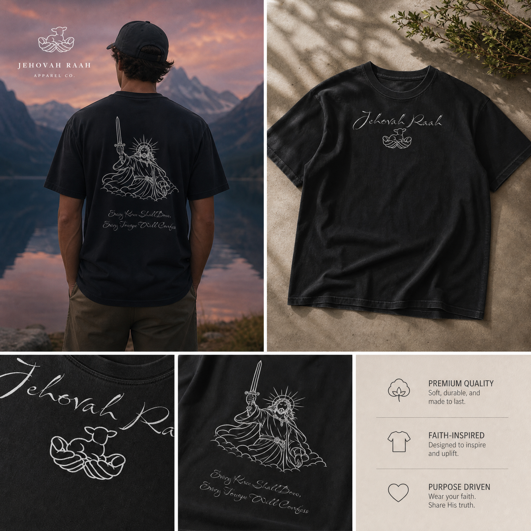 "Every Knee Shall Bow" graphic tee